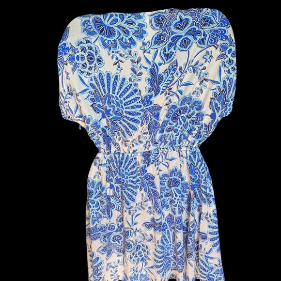 LA BLANCA BEYOND THE PACIFIC V-NECK COVER UP DRESS size L/XL - Picture 6 of 7